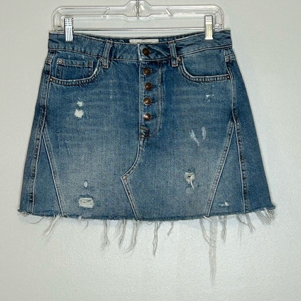 We The Free Denim Mini Skirt